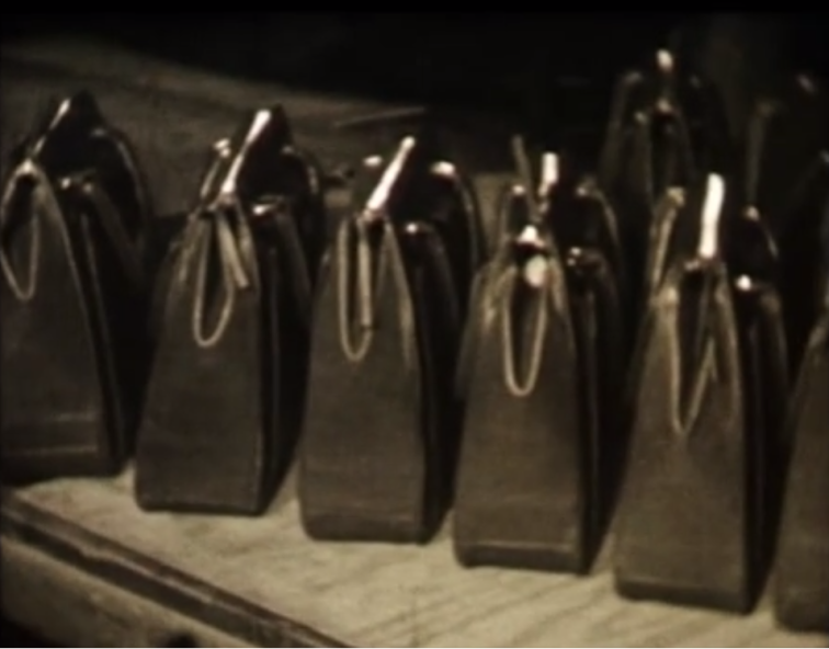 This image shows some of the original bags that were put out by Jacob De Ruiter | Click on the image for a video of the factory 